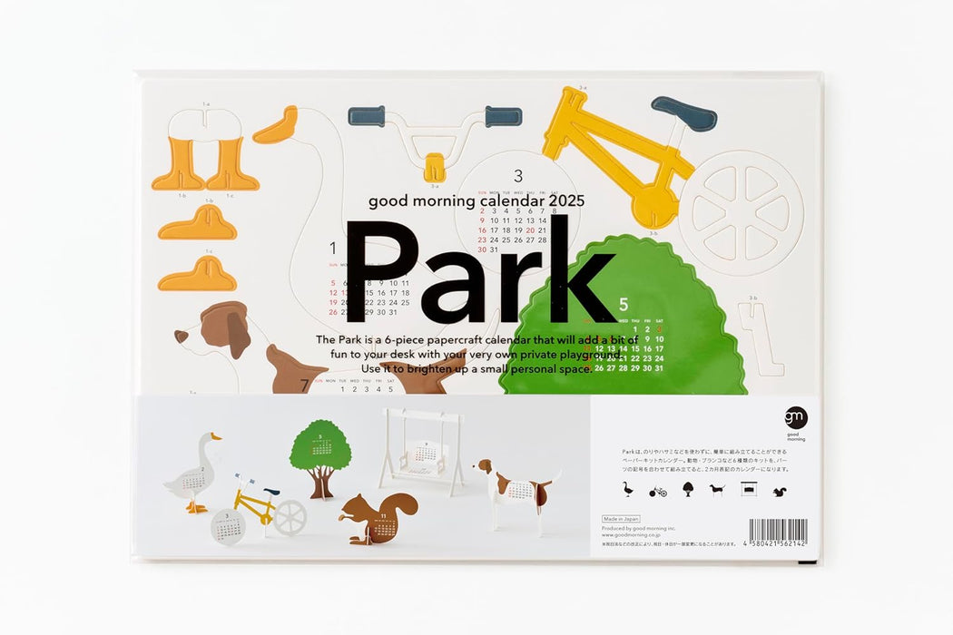 good morning 2025 desk calendar park 2142