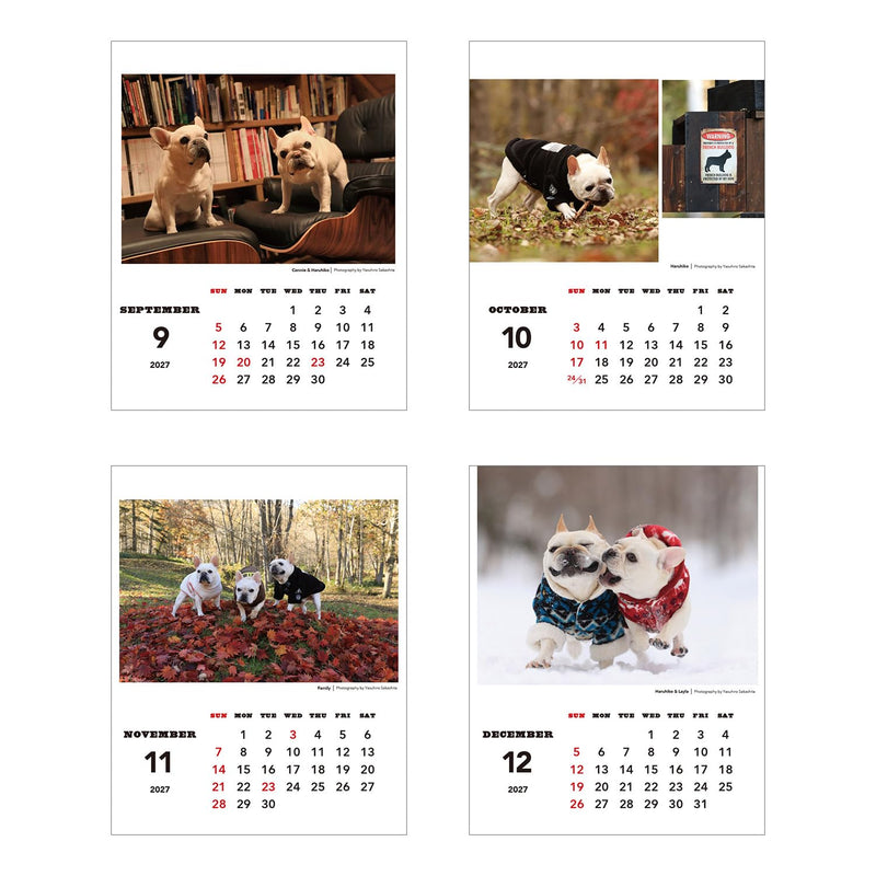 New Japan Calendar 2027 Desk Calendar Jumbo Moji NK8543