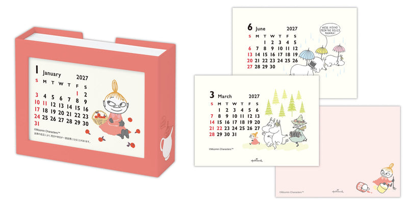 Hallmark Moomin Little My 2027 Desk Calendar Memo 853495