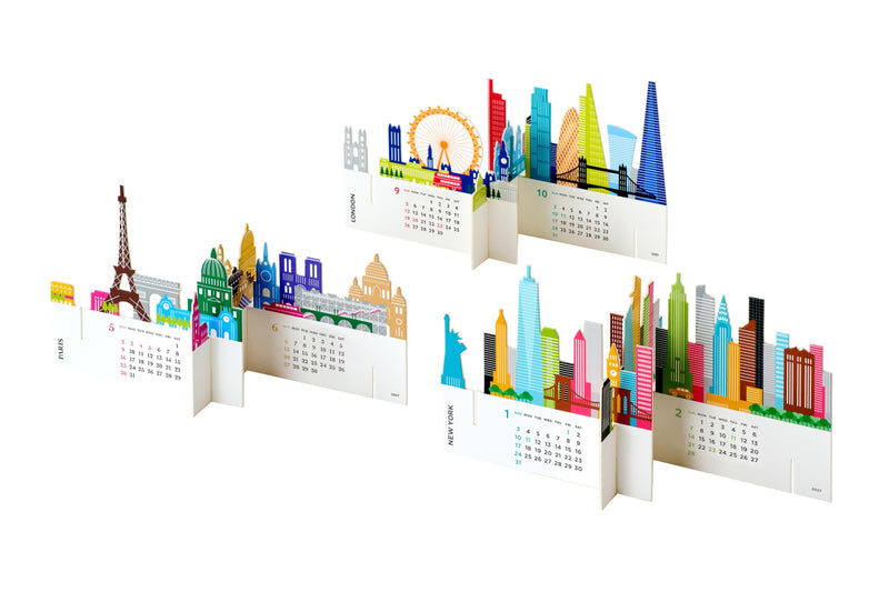 M-PLAN 2027 Cubics Desk Calendar Petit Petit 2-Month Basic 204119-01-58
