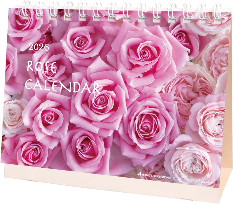 Active Corporation 2026 Desk Calendar Rose Calendar 26ACL-579