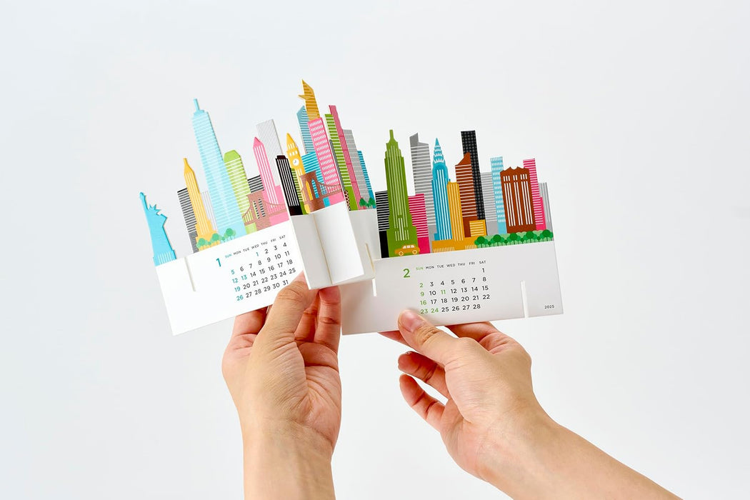 good morning 2025 desk calendar city 2067