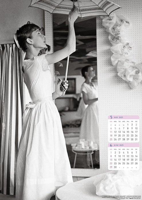 Try-X 2025 Wall Calendar Audrey Hepburn CL-341 B2