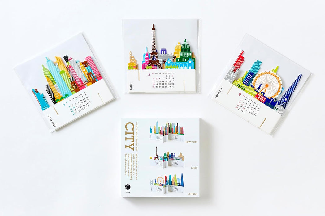 good morning 2025 desk calendar city 2067