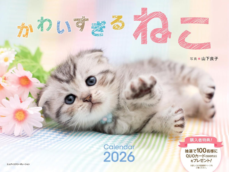 Too Cute Cat Calendar 2026