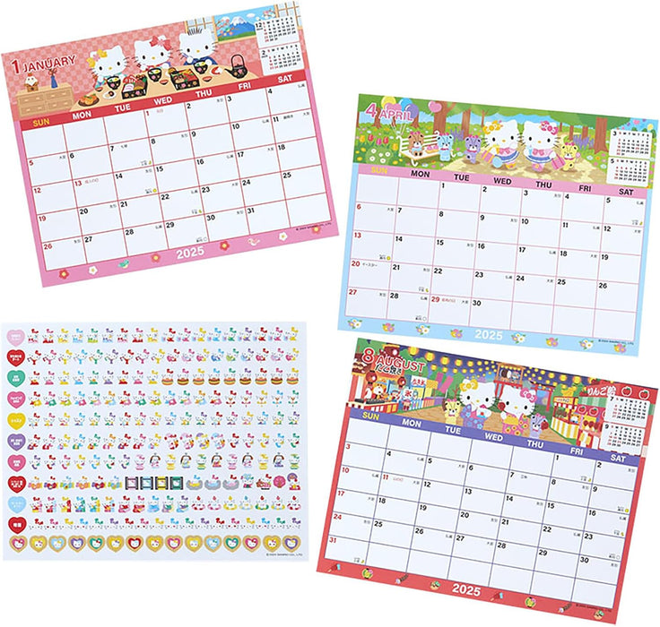 Sanrio Sheet Calendar 2025 Hello Kitty Desk Calendar 451461