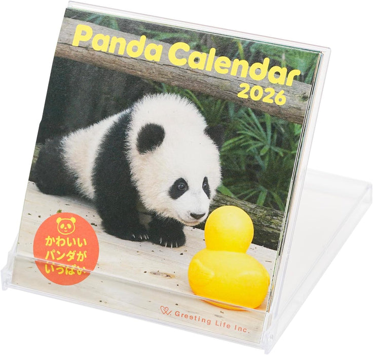 Greeting Life 2026 Desk Calendar Panda FD C-1693-PA