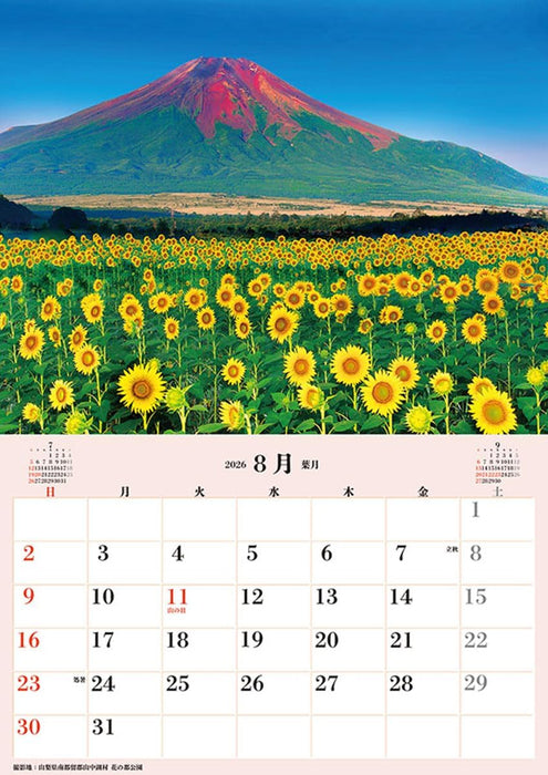 Try-X Jumbo 'Mount Fuji' Schedule 2026 Wall Calendar CL-470 B2
