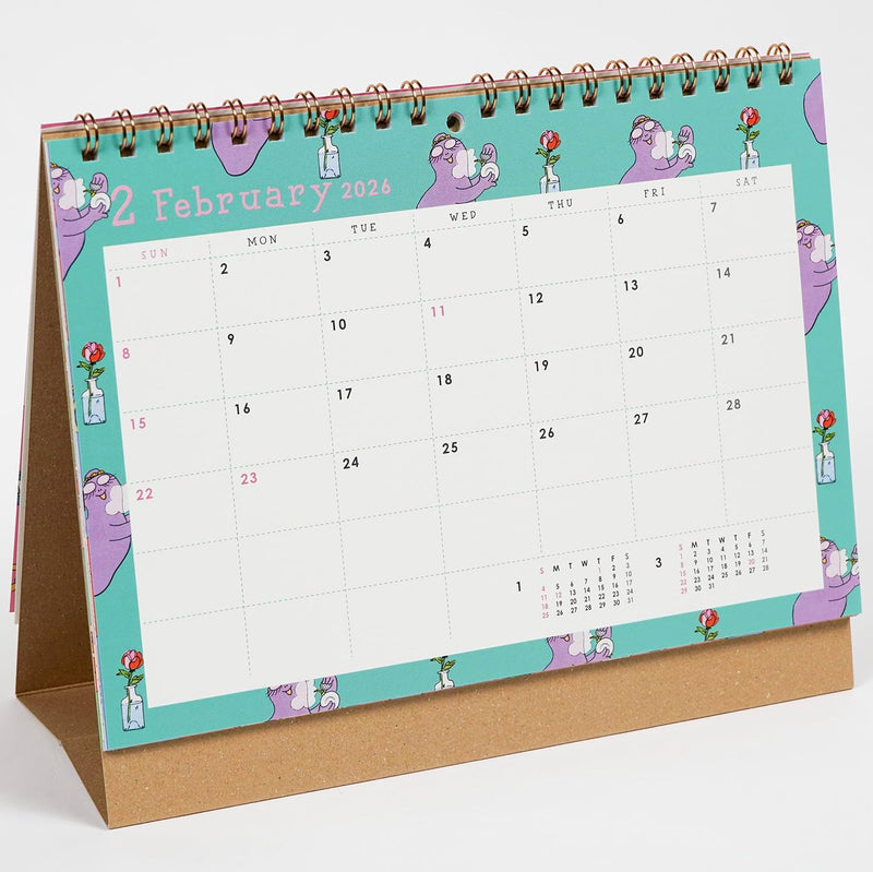 Greeting Life 2026 Desk Calendar Barbapapa C-1680-BB