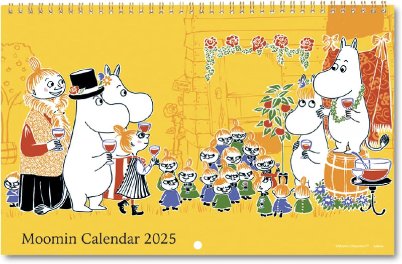 Gakken Sta:Ful 2025 Calendar Moomin Wall Ring Calendar AM15032