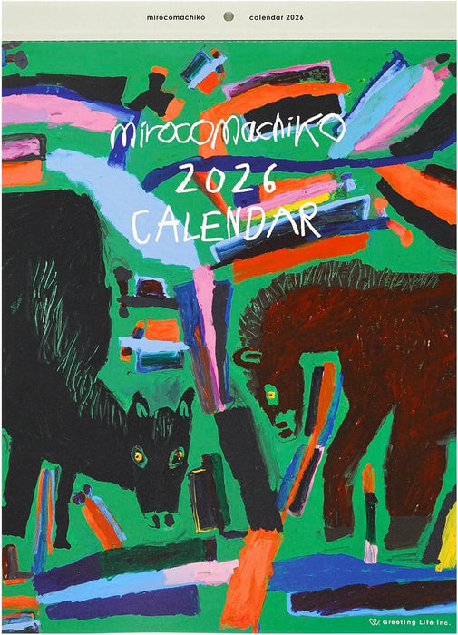 Greeting Life 2026 Wall Calendar Miroco Machiko C-1674-MR