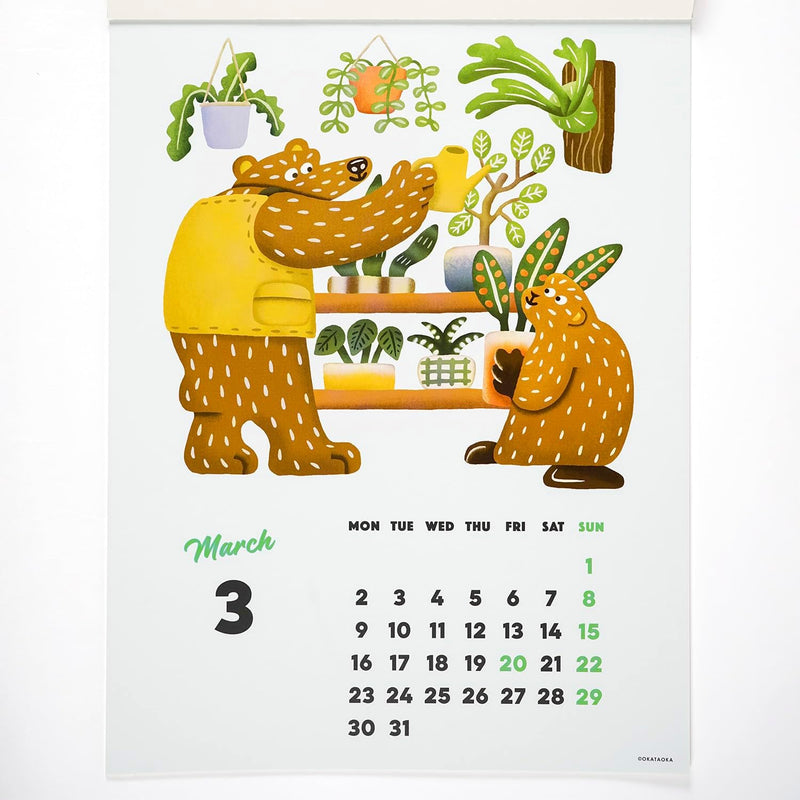 Greeting Life 2026 Wall Calendar OKATAOKA C-1676-OK