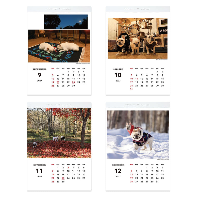 Noritsu NOLTY 2027 Desk Calendar 21 B6 C214