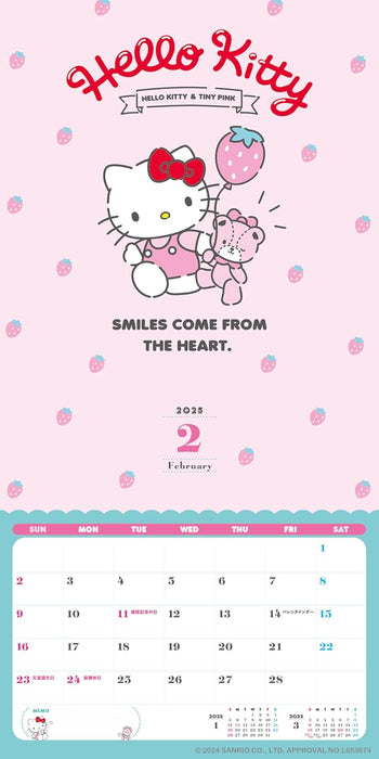 2025 Hello Kitty Wall Calendar