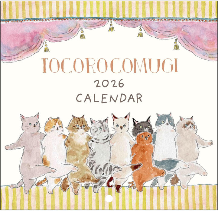 Active Corporation 2026 Wall Calendar TOCOROCOMUGI 26ACL-79