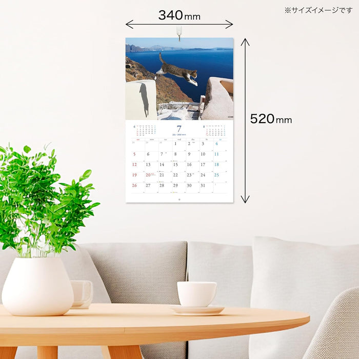 Mitsuaki Iwago World Cat Calendar 2026 (Monthly / Wall Calendar)