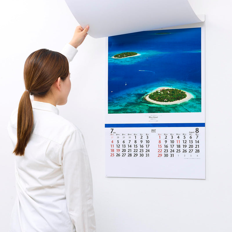 New Japan Calendar 2027 Wall Calendar COLORS Film 750 x 504mm NK415