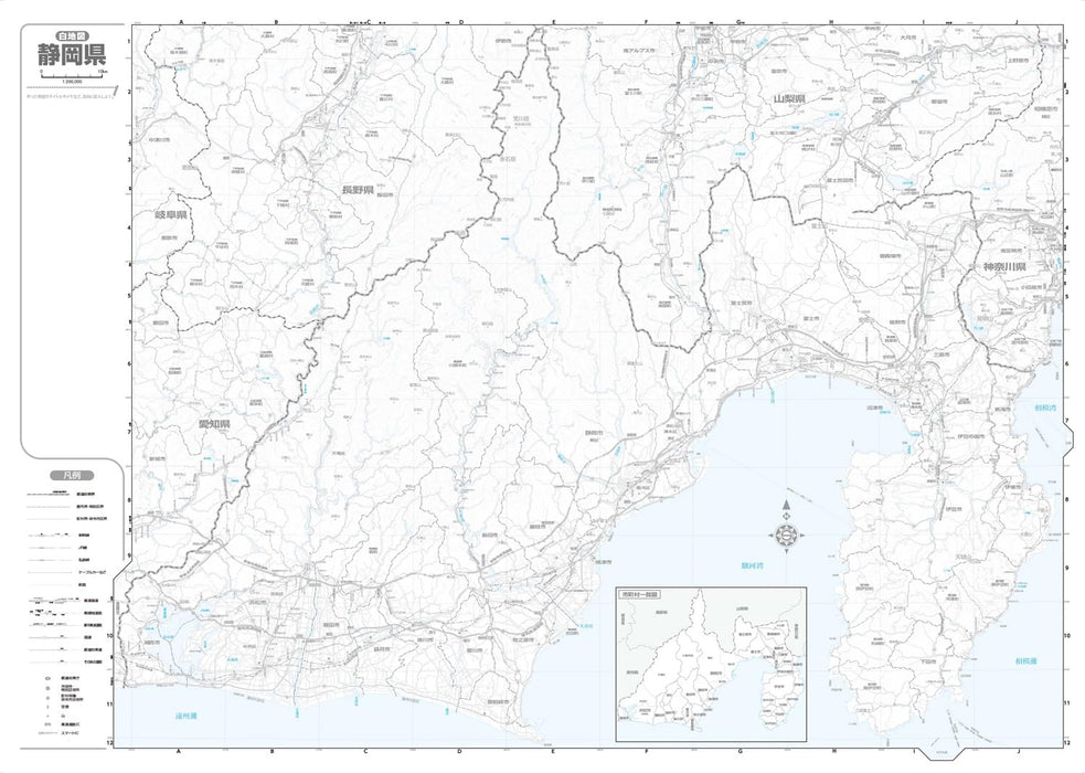 Prefecture Map Shizuoka (Prefecture Map 22)