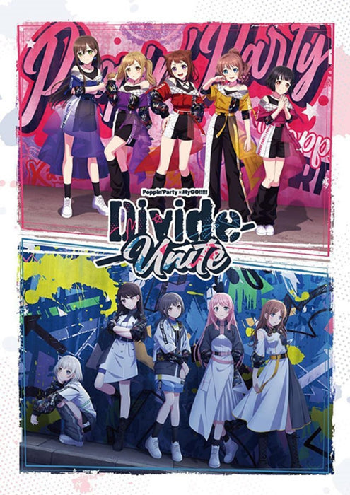 Poppin'Party x MyGO!!!!! Joint Live Concert 'Divide/Unite' Blu-ray Complete Limited Production Edition (Blu-ray + Live Audio CD + Photo Booklet) [Blu-ray]