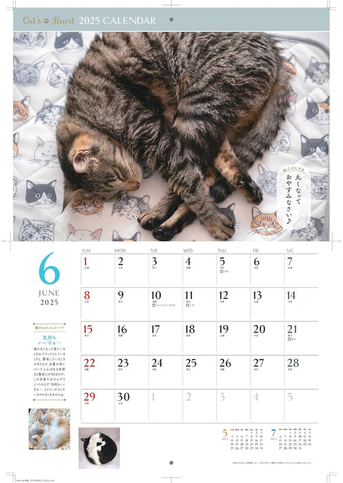 Neko no Komichi Large Size Calendar 2025