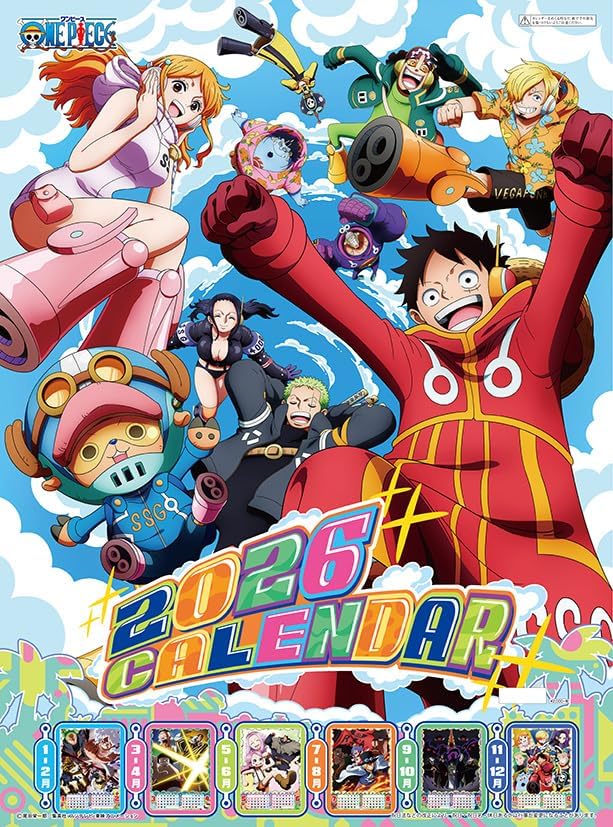 Toei Animation ONE PIECE 2026 Calendar A2 CL-012