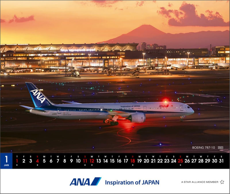 ANA 'Schedule & Memo' 2026 Desk Calendar CL25-1156