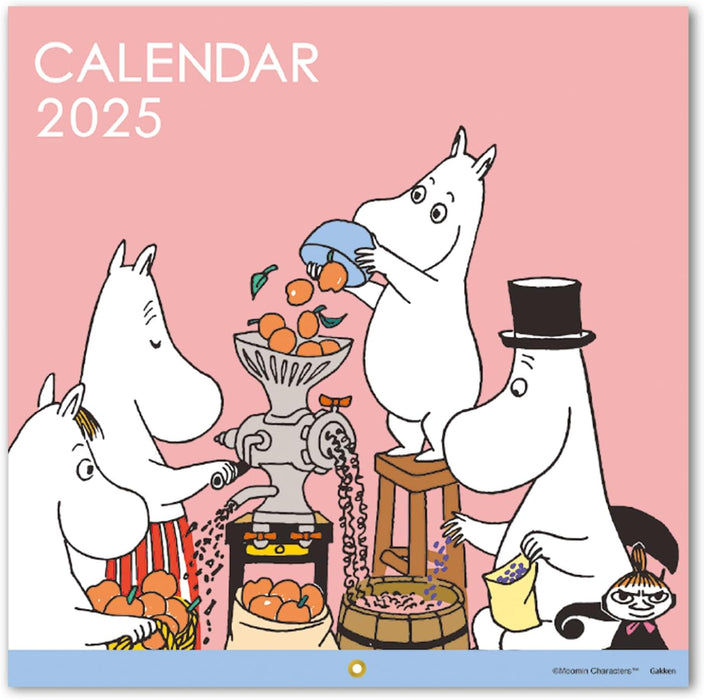 Gakken Sta:Ful 2025 Calendar Moomin Wall Calendar Square DM12012