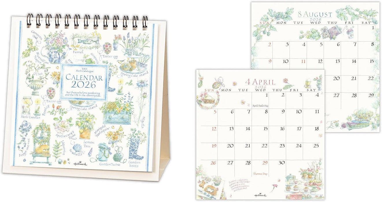 Hallmark 2026 Desk Calendar The Herb Catalogue 845568