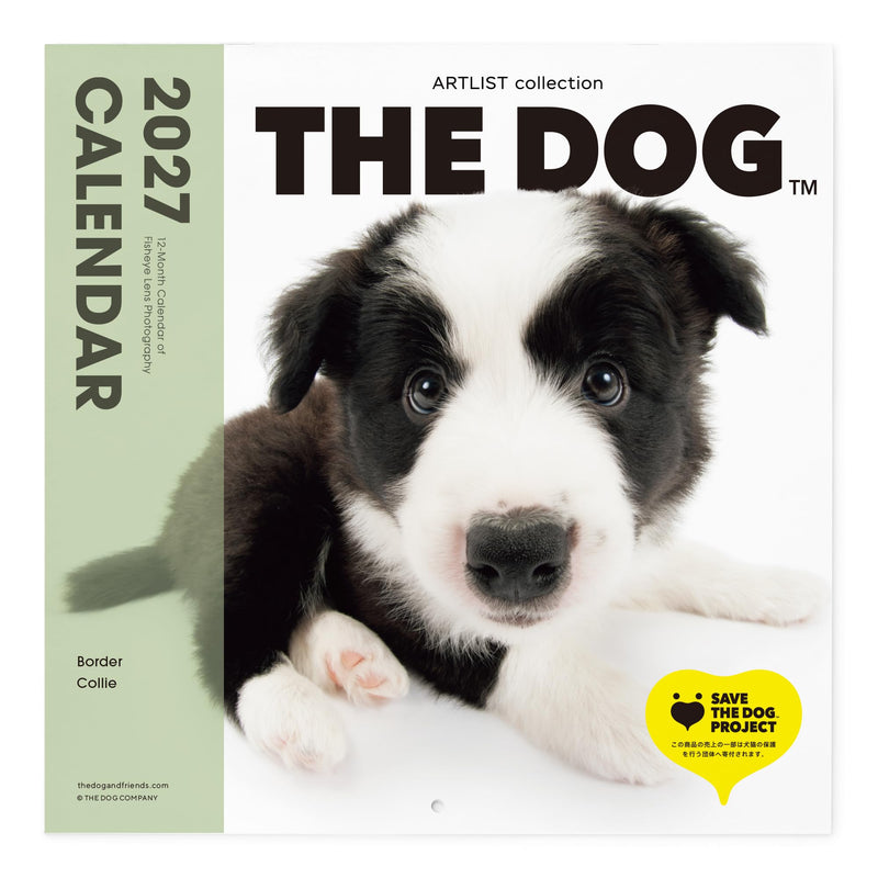THE DOG 2027 Wall Calendar Large Size [Border Collie]