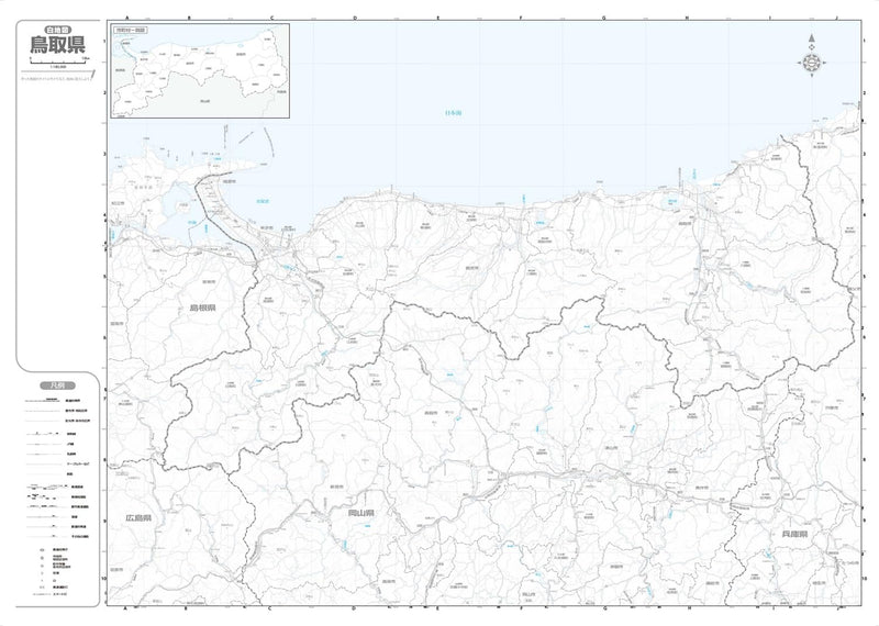 Prefecture Map Tottori (Prefecture Map 31)