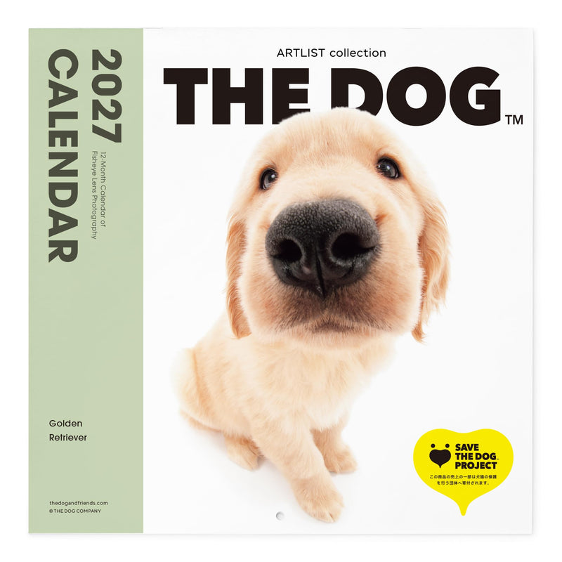 THE DOG 2027 Wall Calendar Large Size [Golden Retriever]