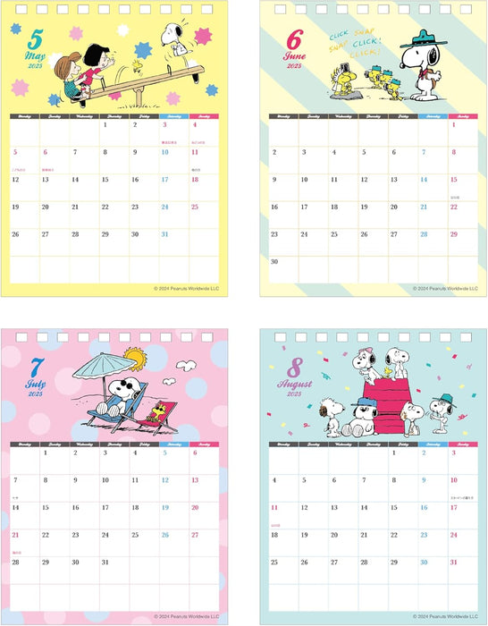 Sun-Star Stationery Snoopy 2025 Desk Calendar S8520992