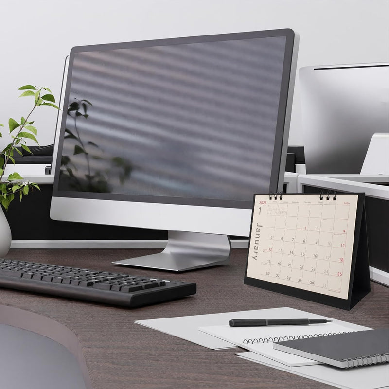 Orb 2026 Desk Calendar Black CK-750BK