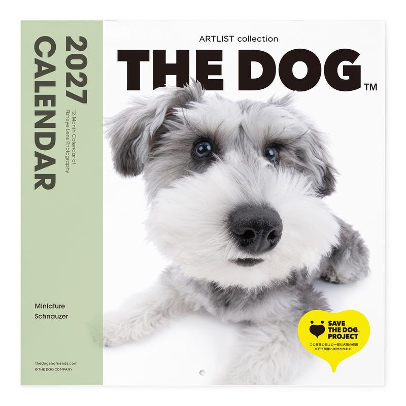THE DOG 2027 Wall Calendar Large Size [Miniature Schnauzer]