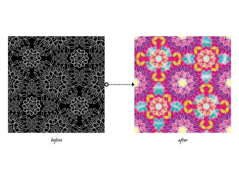 Scratch Art for Balancing the Autonomic Nervous System: Beautiful Flower Kaleidoscope (Scratch Art Book)