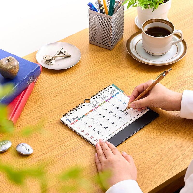 New Japan Calendar 2027 Desk Calendar Color Index Bitter NK518