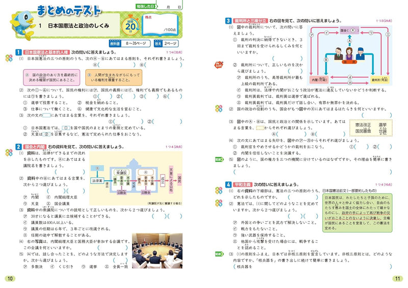 Shougaku Kyoukasho Work Social Studies 6th Grade Nihon Bunkyo Shuppan Edition