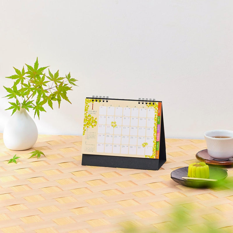 New Japan Calendar 2025 Desk Calendar Wa no Saika NK562