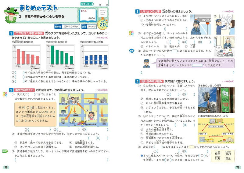 Shougaku Kyoukasho Work Social Studies 3nd Grade Tokyo Shoseki Edition