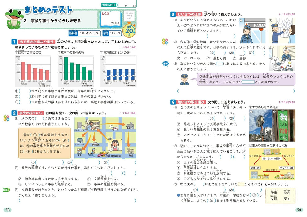 Shougaku Kyoukasho Work Social Studies 3nd Grade Tokyo Shoseki Edition