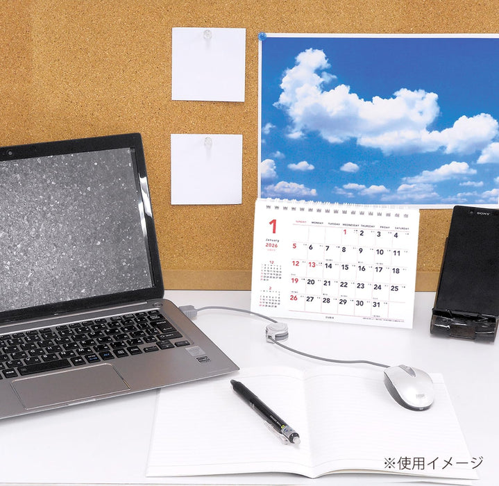 M-PLAN 2026 Cubics Desk Calendar with Auspicious Days B6 Basic 204026-01-78