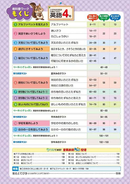 Shougaku Kyoukasho Work English 4th Grade