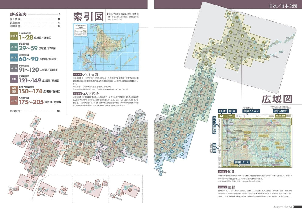 Railway Mapple Japan National Railway Map Atlas
