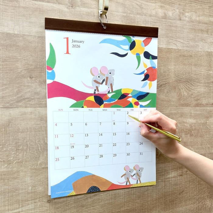 Gakken Sta:Ful 2026 Calendar Leo Lionni's Friends Wall Calenda AM14005