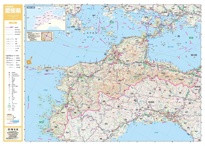 Prefecture Map Ehime (Prefecture Map 38)