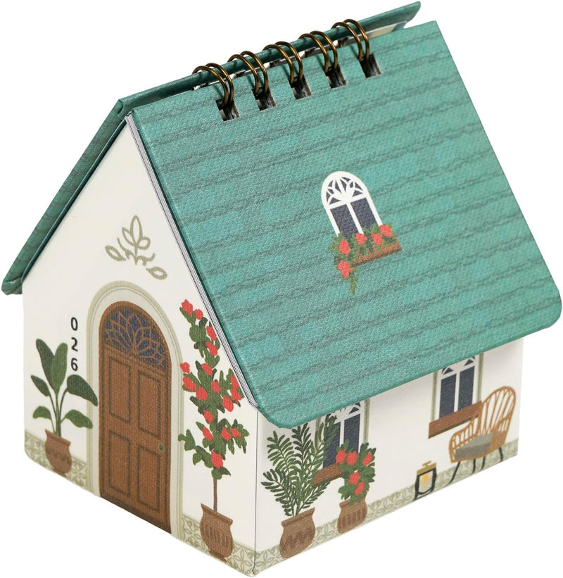 Greeting Life 2026 Desk Calendar House Box Flower C-1731-TK