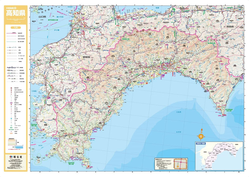Prefecture Map Kochi (Prefecture Map 39)