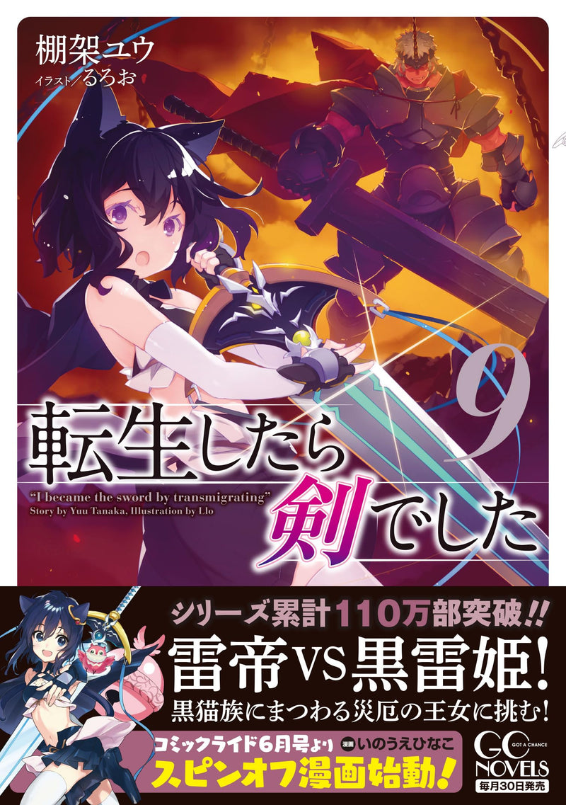 Reincarnated as a Sword (Tensei Shitara Ken Deshita) 9 (Light Novel)