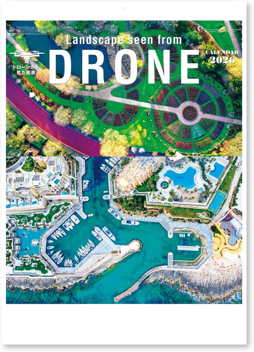 New Japan Calendar 2026 Wall Calendar Landscape Seen from DRONE NK93