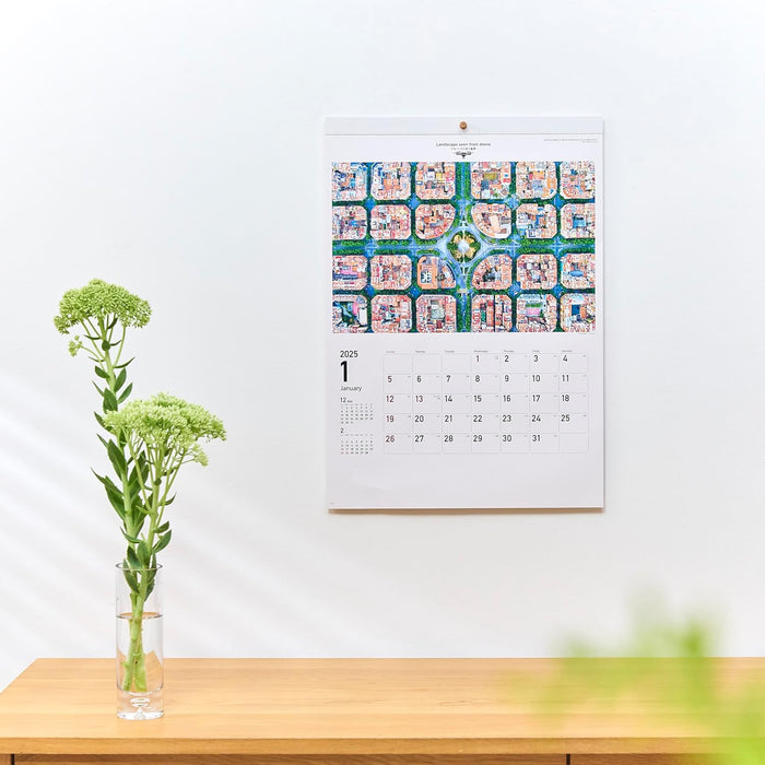 New Japan Calendar 2025 Wall Calendar Landscape Seen from DRONE NK93